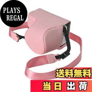 �y���������zRieibi ZV-E10 II �J�����p�S�ʕی�J�o�[ PU���U�[�P�[�X For Sony E10 16-50mm�����Y�Ƀt�B�b�g �o�b�O �V�����_�[�X�g���b�v�t�� �g�ѕ֗� �F�FPink