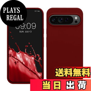�y���������zkwmobile �X�}�z�P�[�X Google Pixel 9 Pro XL�Ή� �P�[�X - TPU ���L�b�h �V���R�� �J�o�[ - �ϏՌ� ���h�~ �T���T�� Case �F�F���o�[�u���b�h�A�T�C�Y�FPixel 9 Pro XL