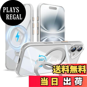 �y���������zMagSafe�Ή� �P�[�X�y ���C�����X�[�d�A�c�����Ή��A�B�����[���X�^���h�A�}�O�l�b�g���ځA�ϏՌ��A�S�ʕی�z �F�F�z���C�g�A�T�C�Y�FiPhone 16Plus �p
