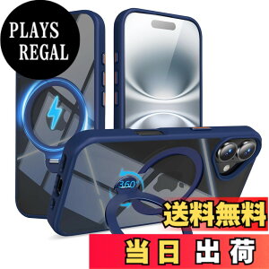 �y���������zMagSafe�Ή� �P�[�X�y ���C�����X�[�d�A�c�����Ή��A�B�����[���X�^���h�A�}�O�l�b�g���ځA�ϏՌ��A�S�ʕی�z �F�F�u���[�A�T�C�Y�FiPhone 16Plus �p