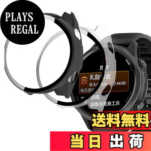 �y���������zGreerass �P�[�X �K���X�t�B����+PC�t���[�� �F�F�u���b�N+�N���A�A�T�C�Y�FGarmin FORERUNNER 570 42mm �Ή� �K���X�t�B����+PC�t���[��