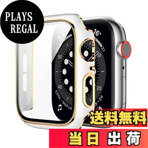 �y���������z�y2025�����ŁzELYBYYLE for Apple Watch �P�[�X �F�F�z���C�g�����[�Y�S�[���h�A�T�C�Y�F40mm