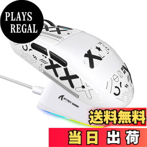 �y���������zMAMBASNAKE x ATTACK SHARK G3PRO �Q�[�~���O�}�E�X ���� ���C�[�d�h�b�N�� RGB �[�d�X�^���h ���C�����X bluetooth �L���Q�[�~���O�}�E�X 3���[�h ���E�Ώ� 59g ��ɐe���� PAW3311 BK52820 25000D