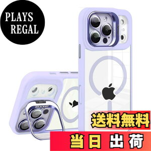 �y���������zKanyaku �p�̃P�[�X MagSafe�Ή� �����Y�ی� �X�^���h �X�g���b�v�z�[���t�� �F�Fpurple�A�T�C�Y�Fiphone17promax