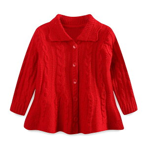 �y���������z[LittleSpring] �L�b�Y �J�[�f�B�K�� ���̎q �j�b�g �A�E�^�[ ���[���J���[ �P�[�u�� �Z�[�^�[ a���C�� �q�� �H�~�� �F�F���b�h�A�T�C�Y�F130