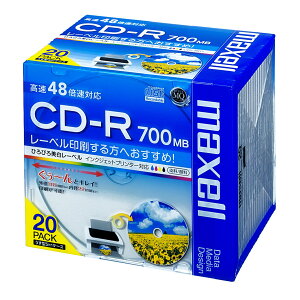 yzmaxell f[^p CD-R 700MB 48{Ή CNWFbgv^ΉzCg(Ch) 10 5mmP[X CDR700S.WP.S1P10S parent FFu[ATCYF20