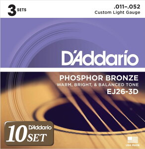 yzD'Addario __I AR[XeBbNM^[ tHXt@[uY Custom Light .011-.052 EJ26 yKiz FFPhosphorBronzeATCYF3ZbgpbN x10