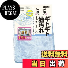 【送料無料】レック(LEC) 激落ちくん 油汚れに強いクロス ( 洗剤なしで洗浄力 ) 色：ブルー、サイズ：20×30cm