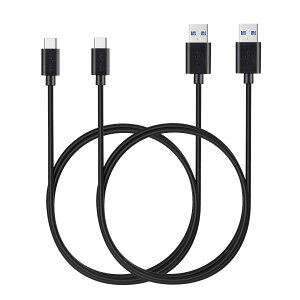 �y���������zMaGeek USB Type-C 3.0 ���������Ə[�d�P�[�u�� Galaxy S10/S9/S9+/iPad Pro (2018, 11�C���`)/MacBook/MacBook Air (2018)/Xperia XZ1 �Ή� �F�F2�{�Z�b�g_1.0m_���A�T�C�Y�F3.3 feet