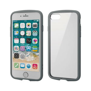 yzGR iPhone 11 P[X ϏՌ×t[ TOUGH SLIM LITE [wʃNA^Cv] ubN FFO[ATCYFiPhone SE