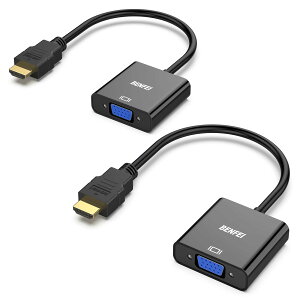 yzBENFEI HDMI-VGA(D-SUB)A_v^[ (IX烁XAtɔΉ) 1080ptHD HDMI to VGAA_v^ Rs[^[AfXNgbvAm[gp\RAPCAj^[AvWFN^[AHDTV