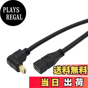 �y���������zViViSun Mini DP�����P�[�u�� Mini Displayport to Mini Displayport �����P�[�u�� �I�Xto���X �����b�L ���E�㉺90°L�^ 4Kx2K�Ή� �F�FBlack�A�T�C�Y�F��L
