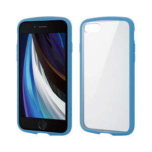 yzGR iPhone 11 P[X ϏՌ×t[ TOUGH SLIM LITE [wʃNA^Cv] ubN FFu[ATCYFiPhone SE