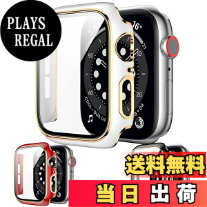 �y���������z�A�b�v���E�H�b�`�J�o�[ �P�[�X 38mm 40mm 41mm 42mm 44mm 45mm apple watch�p �K���X�t�B���� ��̌^, Series 9 8 7 SE 6 5 4 3 2 �S�V���[�Y�ɓK�p �S�ʕی� �_�C�������h�t���ƃ��b�L�S�[���h��