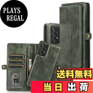 �y���������zfor Galaxy S22 Many Card Slots 2in1 Detachable Wallet Case �F�F�O���[���A�T�C�Y�FGalaxy A52 5G