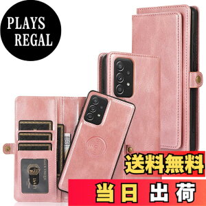 �y���������zfor Galaxy S22 Many Card Slots 2in1 Detachable Wallet Case �F�F�s���N�A�T�C�Y�FGalaxy A52 5G