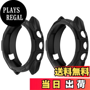 �y���������zSHEAWA for Garmin�K�[�~�� Approach S70 47mm �P�[�X �J�o�[ TPU�S�� �ی�P�[�X �݊��i �ی�J�o�[ �ϏՌ� �A�N�Z�T���[ �F�F�u���b�N2��