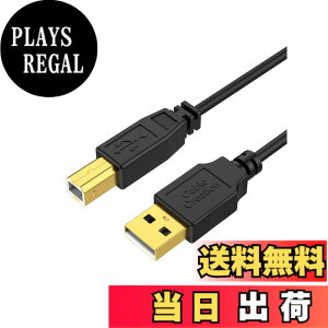 �y���������zUSB�v�����^�[�P�[�u��, CableCreation USB 2.0 A (�I�X) to Type B (�I�X) �X�L���i�[�P�[�u�� HP�ACannon�ABrother�AEpson�ADell�AXerox�ASamsung�ȂǑΉ� �F�F�u���b�N�A�T�C�Y�F2M/��