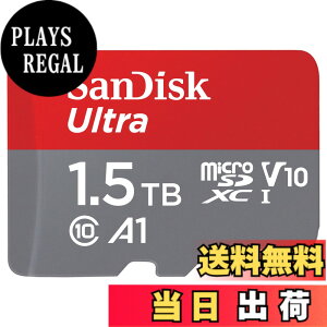 �y���������zSanDisk Ultra microSDXC UHS-I �������[�J�[�h �A�_�v�^�[�t�� - �ő�140MB/�b�AC10�AU1�A�t��HD�AA1�AMicroSD�J�[�h - SDSQUAB-064G-GN6MA �F�F���b�h�A�T�C�Y�F1.5TB