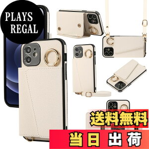 �y���������zXKringCKPTcs Wallet Case for iPhone 12 �F�F�z���C�g�A�T�C�Y�FiPhone 12