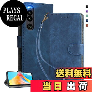 �y���������zUnivoColors Sony Xperia�蒠�^ �X�}�z�P�[�X �g�уJ�o�[ �������� RFID�u���b�L���O �J�[�h���[ �ꑮ�X�g���b�v���� �����������F28 �F�F�u���[�A�T�C�Y�FSony Xperia 5 III/ SO-53B/ SOG05