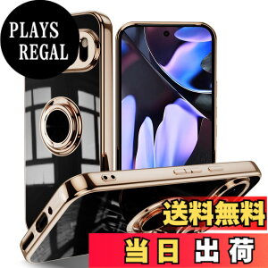 �y���������zLuFiYa �P�[�X �����O�t�� �J�o�[ TPU�f�� �X�^���h�@ �X�}�z�P�[�X �y�� �ϏՌ� ���� �C�菝�h�~ �����h�~ �ԍڃz���_�[ 360°��] �P�[�X �F�F�u���b�N�A�T�C�Y�FGoogle Pixel 9 Pro XL