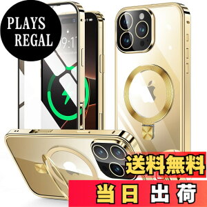 �y���������ziPhone 14/15/ �V���[�Y �P�[�X �X�^���h�@�\�t���E�A�N�V�����{�^�� �F�F�S�[���h�A�T�C�Y�FiPhone 16 Pro