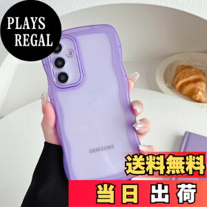 �y���������zZTOFERA Clear Wave Frame Case for Samsung �F�F���A�T�C�Y�FSamsung S23 FE�p