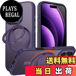 �y���������ziPhone 16 Pro �p �P�[�X Magsafe�Ή� �A�C�t�H��16�v�� �J�o�[ 360°��]�X�^���h Uovon �X�}�z�P�[�X �A�C�z�� 16pro �g�уP�[�X ���C�����X�[�d �ԍڃz���_�[ �Ή� �X�g���b�v���t�� ��