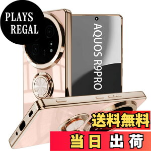 �y���������zLuFiYa �P�[�X �����O�t�� �J�o�[ TPU�f�� �X�^���h�@ �X�}�z�P�[�X �y�� �ϏՌ� ���� �C�菝�h�~ �����h�~ �ԍڃz���_�[ 360°��] �P�[�X �F�F�s���N�A�T�C�Y�FAQUOS R9 Pro 5G