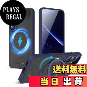 �y���������zMagSafe�Ή��P�[�X 360°���R��]�X�^���h �ϏՌ��� �����O�t�� ���G��ǂ� �S�ʕی� �h�o �F�F�u���[�A�T�C�Y�FGalaxy S25 Plus �p