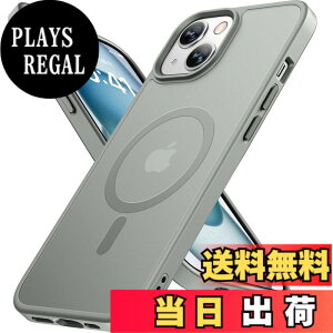 �y���������zMiracase iPhone13/14/15 �P�[�X�yMagsafe�Ή��E�ČR�K�i�z�ϏՌ��A���h�~�A���΂ݖh�~�A�����Ĕ��ɗD�����f�U�C���A�����{�^���A�}�b�g�A�t���X�g �F�F�D�A�T�C�Y�FiPhone13/14 6.1