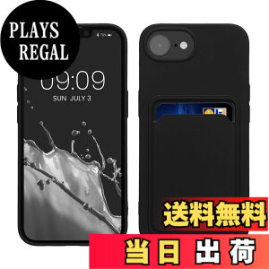�y���������zkwmobile �X�}�z�P�[�X Apple iPhone SE3 / iPhone SE2 / iPhone SE (2022) / iPhone SE (2020) / iPhone 8 / iPhone 7�Ή� �P�[�X -�J�[�h�z���_�[�t�� �\�t�g TPU �V���R�� ���F �F�F�u���b�N�A�T�C�Y�FiPhone 1