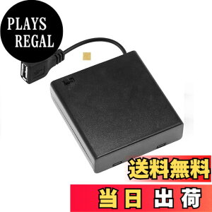 �y���������zSound Wave ((ON/OFF�X�C�b�`�t��)) USB���X �P�[�u���t �d�r�{�b�N�X �P3�d�rx4�{�p ���� 6V �d�r�P�[�X �d�r�z���_�[ USB-A �A���J��AA�d�r LED���C�g�X�g���b�v�ƃ��W�R�� ���̑��d�q�@