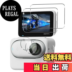 �y���������z�y2+2���Z�b�g�z �Ή� Insta360 Go3 �K���X�t�B���� �X�}�z �ی�t�B���� (2��) + �p Insta360 Go3 �����Y�ی�t�B���� (2��) �y���{���f�ވ��Ɏq���z �p Insta360 Go3 �t�B���� �����K���X�t