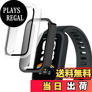�y���������zGreerass �P�[�X �K���X�t�B����+PC�t���[�� �F�F�u���b�N+�N���A�A�T�C�Y�Fxiaomi smart band 9 Active �Ή� �K���X�t�B����+PC�t���[��
