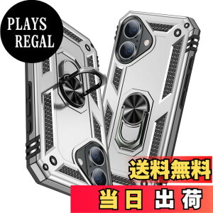�y���������zTMUJWS iPhone 16 Plus �p�P�[�X �����O �ϏՌ� �Ռ��z�� ���h�~ �S�ʕی� �J�����ی� �X�^���h�t�� TPU+PC�o���p�[ �w��h�~�΍� ��d�\�� 360�x��] �h�o �ԍڃz���_�[�Ή� ���ϖh�~ ��