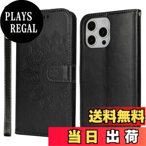 �y���������zR61PUwallet for iPhone16 leather case �F�F�ԕ�-�u���b�N�A�T�C�Y�FiPhone 16 Pro