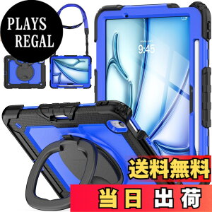 �y���������zSEYMAC stock iPad Air(M3/M2) 11�C���`�i2025/2024�j�����O�n���h���ϏՌ��P�[�X �ی�t�B�����t���O�ʃJ�o�[ �y�����[ 360°��]�����O�n���h���X�^���h �V�����_�[�X�g���b�v iPad A �F�F