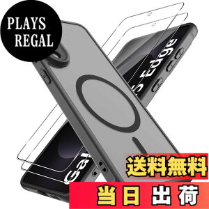 �y���������zGreerass Phone �P�[�X MagSafe �Ή� �F�F�u���b�N�A�T�C�Y�FGALAXY S25 EDGE �Ή� �ی�P�[�X