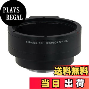 �y���������zFotodiox Pro Lens Mount Adapter Compatible with Bronica S Lenses to fit Nikon F-Mount Cameras �F�F�u���b�N