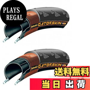 �y���������z�y�������K�㗝�X�i�z Continental(�R���`�l���^��) Gator Skin(�Q�[�^�[�X�L��) ���[�h�p�N�����`���[�^�C�� 2�{�Z�b�g +zitensyadepo�X�e�b�J�[ (700x32C) �T�C�Y�F700x32C