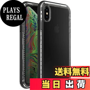 �y���������zLifeProof Next Series iPhone Xs MAX�p�P�[�X - �񏬔��p�b�P�[�W - �u���b�N�N���X�^�� �F�F�u���b�N