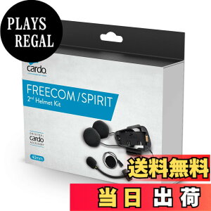 �y���������zCardo �J���h FREECOM/SPIRIT �Z�J���h�w�����b�g�L�b�g HD�X�s�[�J�[ ACC00008 �F�F�u���b�N�A�T�C�Y�FOne Size