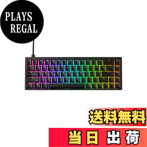 �y���������z�G���h�Q�[���M�A(Endgame Gear) �Q�[�~���O�L�[�{�[�h KB65HE ���s�b�h�g���K�[���� �p��z�� 68�L�[ RGB���C�e�B���O EGG-KB65HE-GUS �F�F�u���b�N///�z���C�g