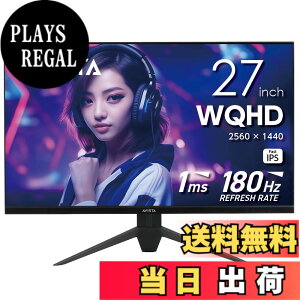 �y���������zAVISTA �Q�[�~���O�f�B�X�v���C Fast IPS 180Hz 1ms �u���b�N �h�E�V�V�� �F�F�u���b�N�A�T�C�Y�F27�C���` (QHD)