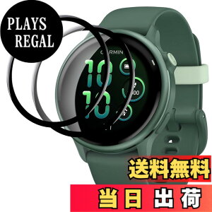 �y���������z�yLAZIRO 2025New�zFor Garmin Vivoactive 6 �t�B����(2������)PET�����f�ނ̗̍p 3D�ȖʃG�b�W�t���J�o�[�t�B���� ���� �S�ʕی� �ώw�� ������ �����ߗ� ��U�h�~���� Garmin Vivoactive 6 �ی�