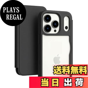 �y���������ziPhone17 Pro �p �w�ʃN���A�蒠�^�P�[�X �u���b�N 438-cpu-bk �F�F�u���b�N