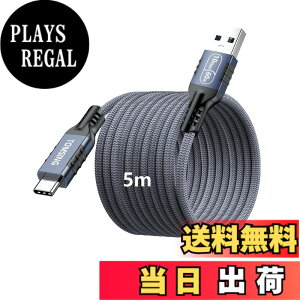 �y���������zUSB Type C �P�[�u�� USB A to USB C 5m 3.2 3A/60W �}���[�d 5Gbps �����f�[�^�]�� ���ϋv �i�C�����҂� �f���h�~ �[�d�P�[�u�� for iPhone 16 / 15 /iPad Pro/MacBook/Galaxy/Xperia/���̑� Android �� USB-C �F