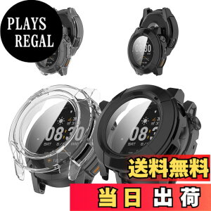 �y���������zFor COROS NOMAD �p �P�[�X �J�o�[ KONXISA COROS NOMAD �J�o�[+�t�B���� ��̌^�iPC�P�[�X+�K���X�t�B�����j�����ߗ� �C�菝�h�~ �Ռ��z�� �����[�d�\ �S�ʕی� ���E�ȒP�i2��/�u���b�N&